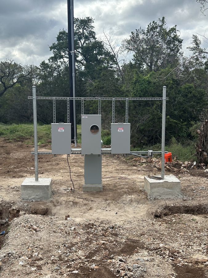 Commercial electrical panel installation by Cross Texas Electric