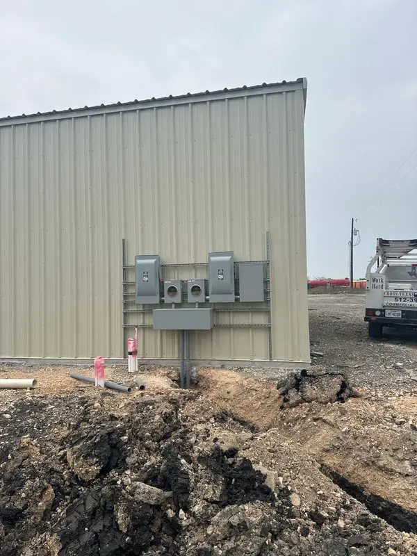 400A commercial electrical service installation in San Marcos TX — Cross Texas Electric